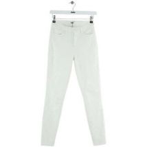 Jeans Paige Jean droit en coton blanc