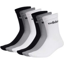 Chaussettes adidas unisexe Chaussettes Paquet de 6 Linear Crew Cushioned