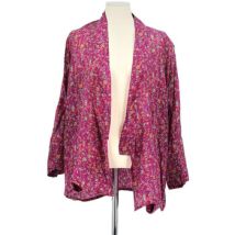 Veste Mes Demoiselles Poncho en soie violet