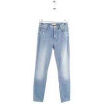 Jeans Mother Jean slim en coton bleu