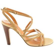 Chaussures escarpins Michel Vivien Talons en cuir beiges