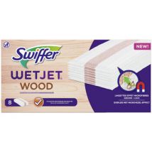 Accessoires chaussures Swiffer Recharges de Lingettes Effet Microfibres Wet Jet Wood
