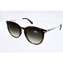 Lunettes de soleil Longchamp Femme 646 S, écaille doré forme arrondie