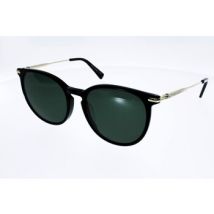Lunettes de soleil Longchamp Femme 646 S, noir doré forme arrondie