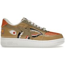 Baskets A Bathing Ape A Bathing Ape Sta Low Mad Shark Tan Orange