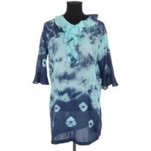 Robe courte Antik Batik Robe en coton bleue