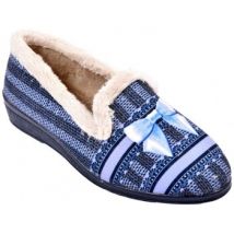 Chaussons Ozabi Charentaise Femme PREMIUM FANTAISIE MD9970 MARINE