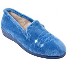 Chaussons Ozabi Charentaise Femme PREMIUM FANTAISIE MD9971 BLEU