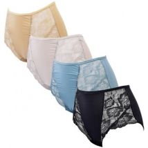 Culottes & slips Tress Culotte Microfibre Dentelle 5026W Pack de 4