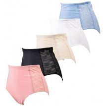 Culottes & slips Tress Culotte Microfibre Dentelle 5308W Pack de 5