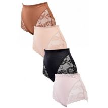 Culottes & slips Tress Culotte Microfibre Dentelle 5317W Pack de 4