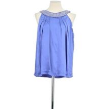 Blouses Alberta Ferretti Top sans manche en soie bleu