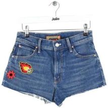 Short La Doublej Mini short en coton bleu
