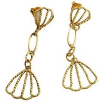 Boucles oreilles Aurelie Bidermann Boucles d'oreilles dorées
