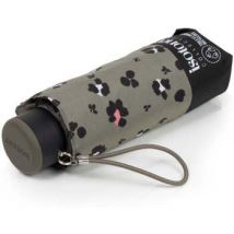 Parapluies Isotoner Parapluie Mini Slim Léopard Kaki