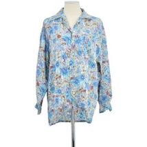 Chemise Equipment Chemise en soie bleue