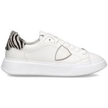 Baskets Philippe Model BTLD VA04 - TEMPLE-VEAU ANIMALIER BLANC ZEBRA