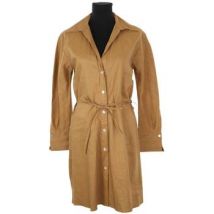 Robe courte Vince Robe en lin camel