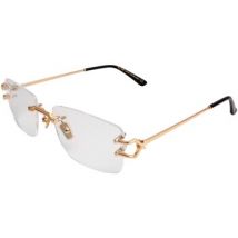 Lunettes de soleil Xlab Modèle Burano, monture dorée Cadres Optiques, Or, 59 mm