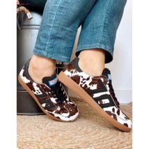 Baskets Back 70 - Sneakers CLOUD CL10 Cow Black/White