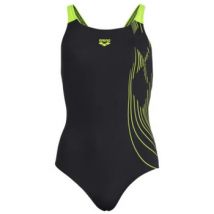 Maillots de bain Arena WOMEN S SWIMSUIT - BLACK-ARTIC LIME - 38