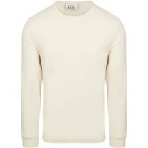 Sweatshirts Scotch & Soda Longsleeve Waffle T-Shirt Ecru