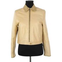 Veste Dkny Veste en cuir beige