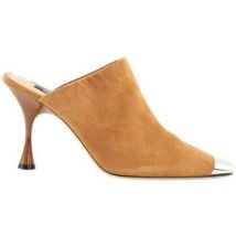 Mules Sergio Rossi Talons en daim camel