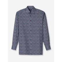 Chemise Olymp Chemise à motifs droite marine en coton