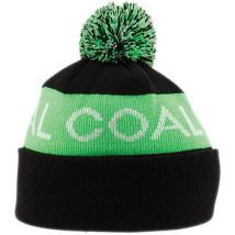Bonnet Coal BEANIE THE TEAM BLACK - FLUO GREEN