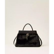 Sac Twin Set BORSA SHOPPER IN FAUX FUR CON LOCK Art. 252TD8400