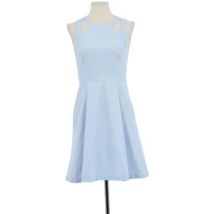 Robe courte Tara Jarmon Robe en coton bleue
