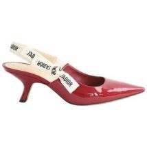 Chaussures escarpins Dior Talons en cuir verni bordeaux