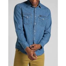 Chemise Lee 112320163 REGULAR SHIRT-WASHED BLUE