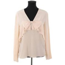 Blouses Valentino Bags Blouse en soie beige