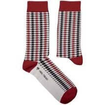 Socquettes Sock Affairs Chaussettes Pied de Poule Bordeaux (Tissus Porsche)