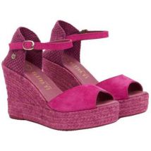 Espadrilles La Valeta Charlene Peep Toe Fucsia