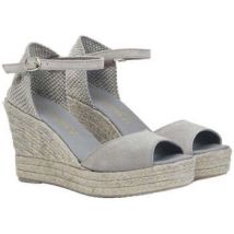 Espadrilles La Valeta Charlene Peep Toe Gris
