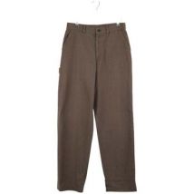 Pantalon Yohji Yamamoto Pantalon droit en coton marron