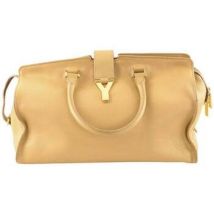 Cabas Saint Laurent Cabas en cuir beige