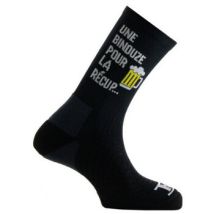 Chaussettes Thyo Mi-chaussette run humoristique "Une binouze pour la récup"