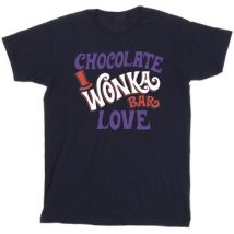 T-shirt Willy Wonka & The Chocolate Fact Chocolate Bar Love