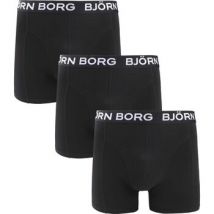 Caleçons Björn Borg Boxers Cotton Stretch 3-Pack Noir