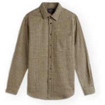 Chemise Portuguese Flannel Abstract Pied Poule Shirt - Green