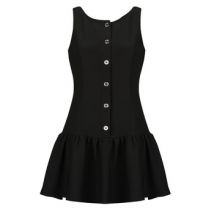 Robe courte MICHAEL Michael Kors BTN FNT DROP WAIST MINI