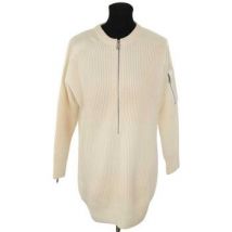 Manteau Maje Robe en laine beige