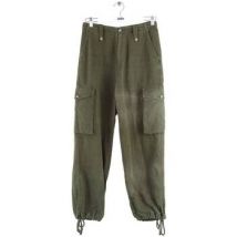 Pantalon Maliparmi Pantalon droit en coton vert