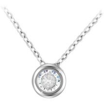 Collier Sc Crystal BS3086-ARGENT