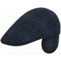 Casquette Chapeau-Tendance Casquette Plate en Laine à Carreaux T57
