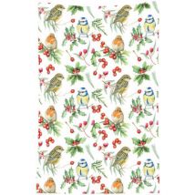 Torchons Ambiente Torchon en coton oiseaux et baies 50 x 70 cm